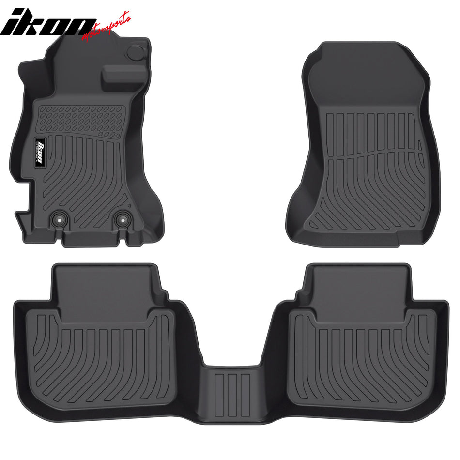 2015-2021 Subaru WRX/WRX STI & 2013-2015 XV Crosstrek 2016-2017 Crosstrek & 2012-2016 Impreza 3D TPE All Weather Floor Mats Cargo Liner Carpets