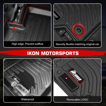 Fits 12-17 Toyota Camry Sedan 3D Anti-Slip Floor Mats All Weather TPE Carpet 3PC