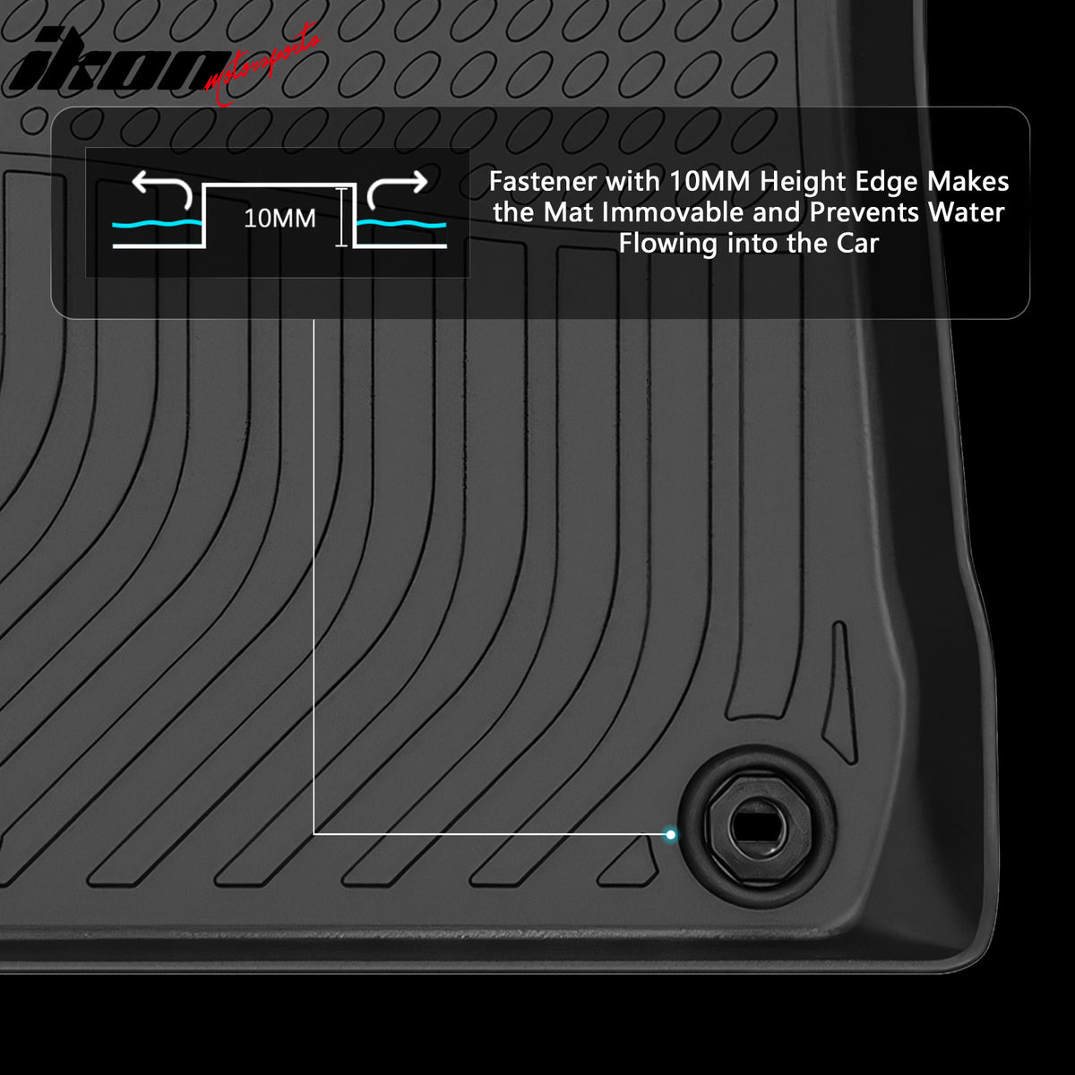 Fits 12-17 Toyota Camry Sedan 3D Anti-Slip Floor Mats All Weather TPE Carpet 3PC
