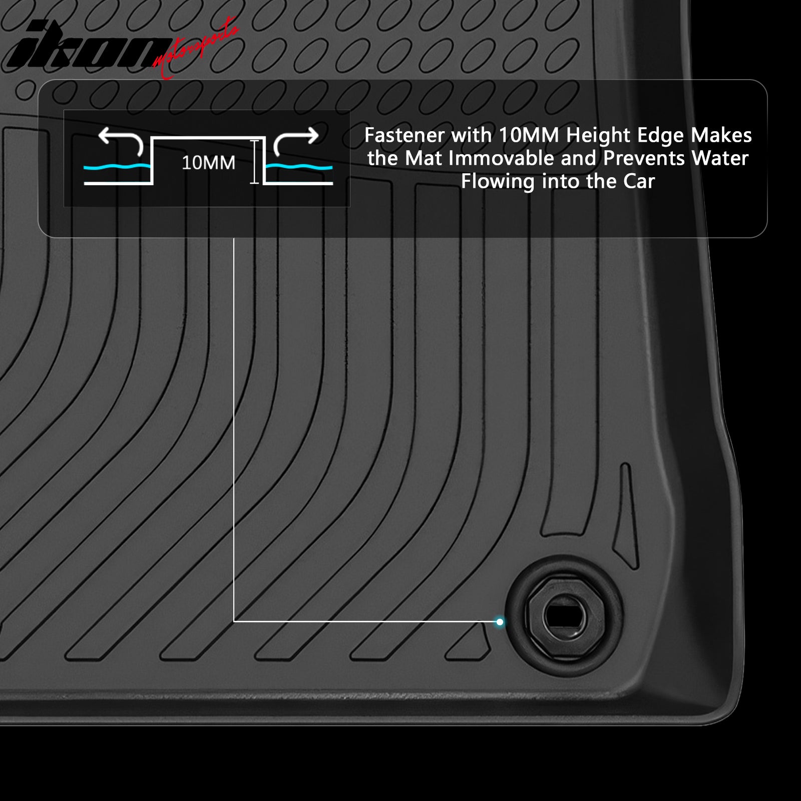 Fits 12-17 Toyota Camry Sedan 3D Anti-Slip Floor Mats All Weather TPE Carpet 3PC