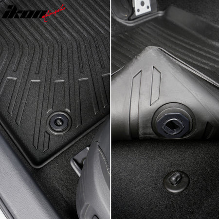 Fits 2025 Toyota Camry Hybrid Non-Slip Floor Mats All Weather TPE Carpets 3PCS