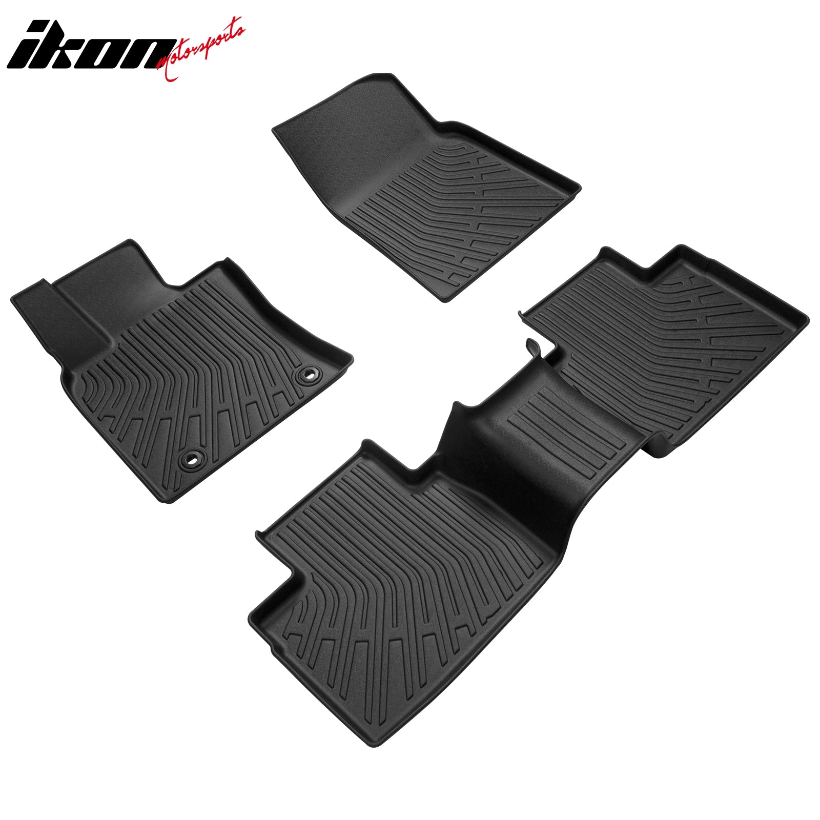 Fits 2025 Toyota Camry Hybrid Non-Slip Floor Mats All Weather TPE Carpets 3PCS