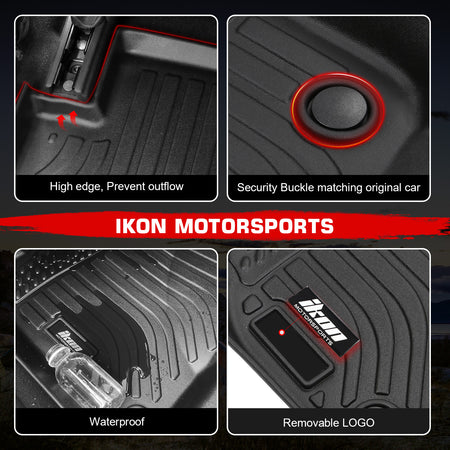 Fits 03-08 Toyota Corolla Sedan 3D Anti-Slip Floor Mats All Weather TPE Carpets