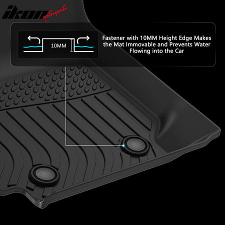 Fits 03-08 Toyota Corolla Sedan 3D Anti-Slip Floor Mats All Weather TPE Carpets