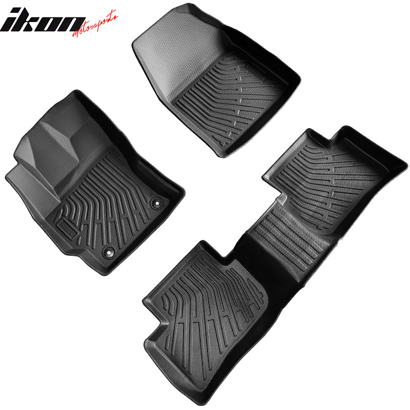 For 22-24 Corolla Cross AWD Floor Mats All Weather Protection Liners TPE Carpets