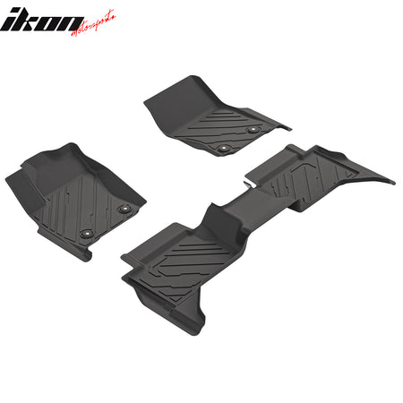 Fits 24-25 Tacoma Crew Cab Floor Mats All Weather Protection Liners TPE Carpets