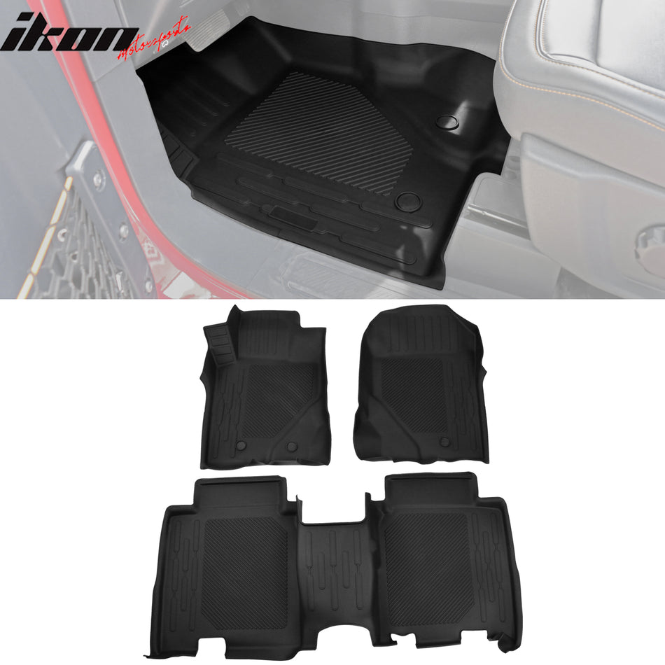 Car Floor Mat for 2021-23 Ford Bronco All Weather 3D Carpet Liner TPE