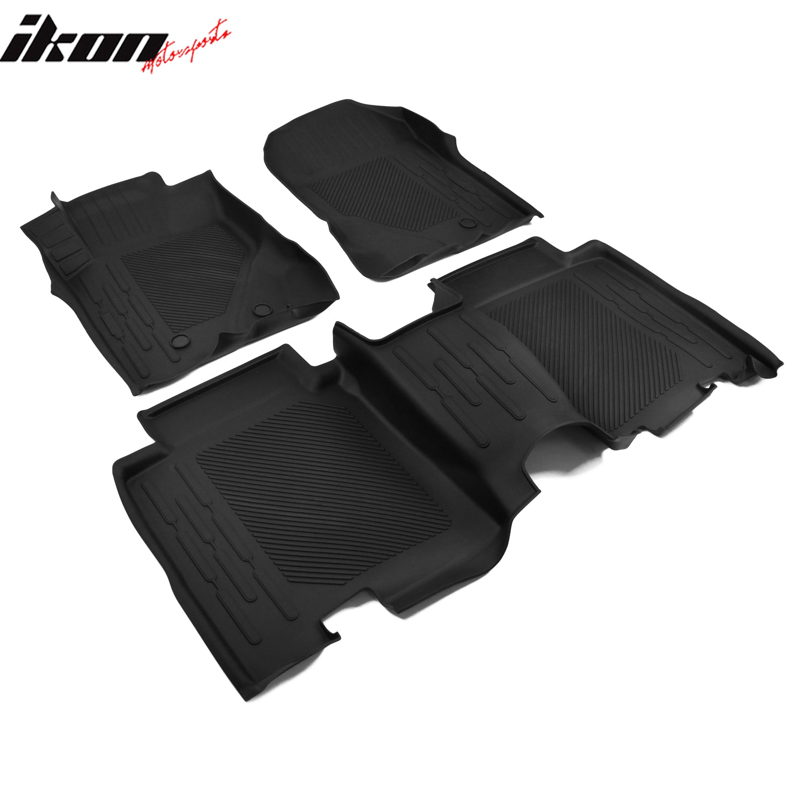 Fits 21-24 Ford Bronco All Weather 3D Molded Front Rear Floor Mats Carpets TPE