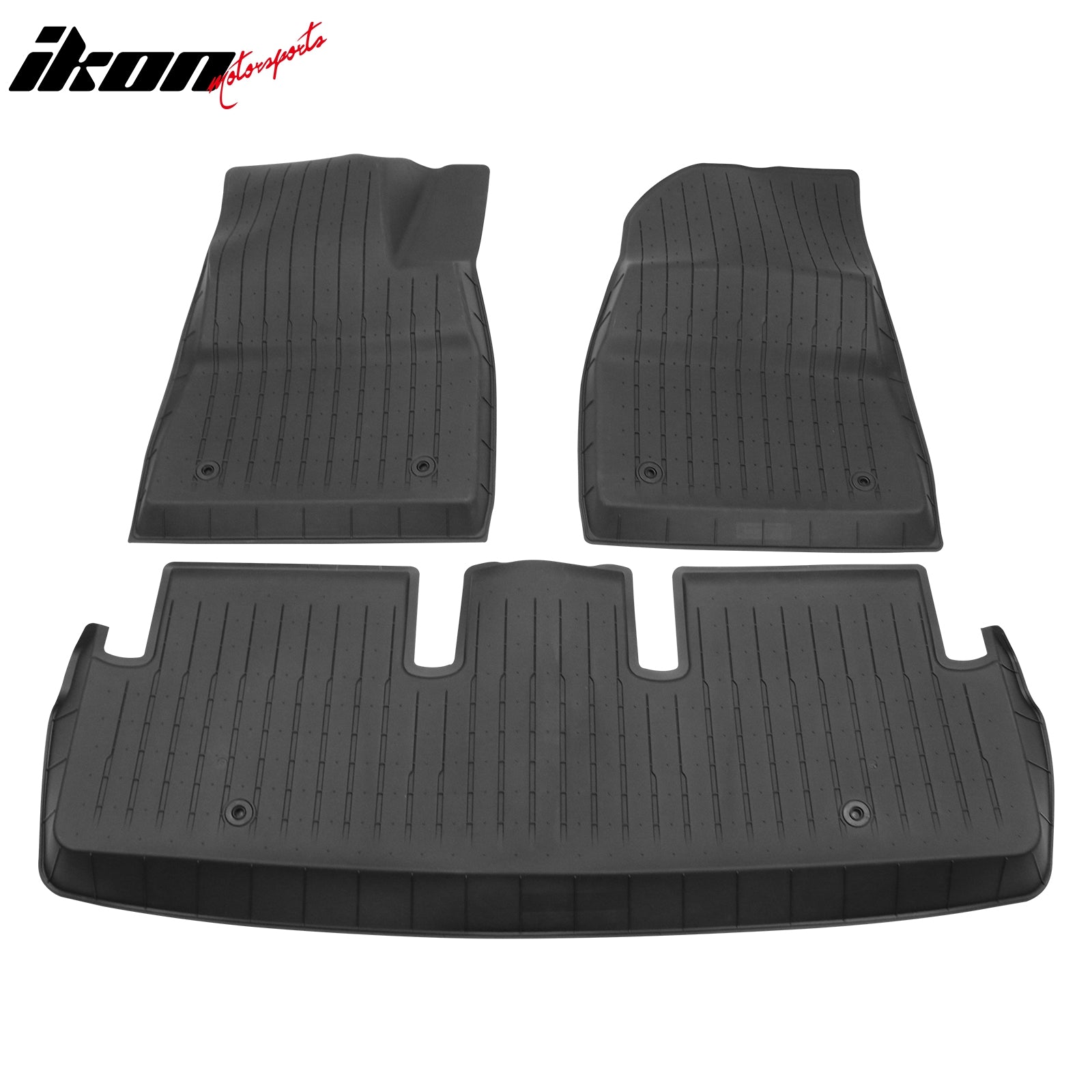 Fits 24-25 Tesla Model 3 Highland TPE 3D Car Heavy Duty Floor Mats Liners Carpet