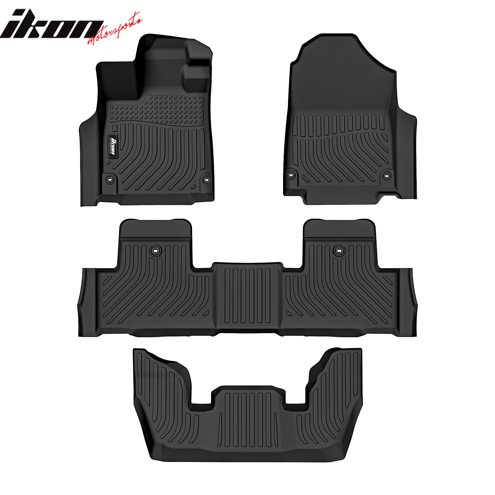 Fits 22-26 Acura MDX TPE All Weather Waterproof 3D Backrest + Floor + Trunk Mats