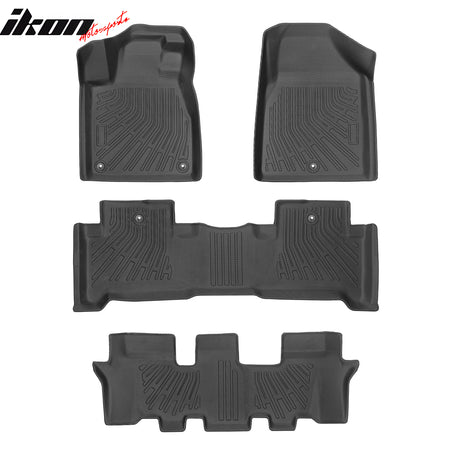 Fits 07-13 Acura MDX 7 Passenger TPE Floor Mats Liner+ Trunk Mat w/ Backrest Mat
