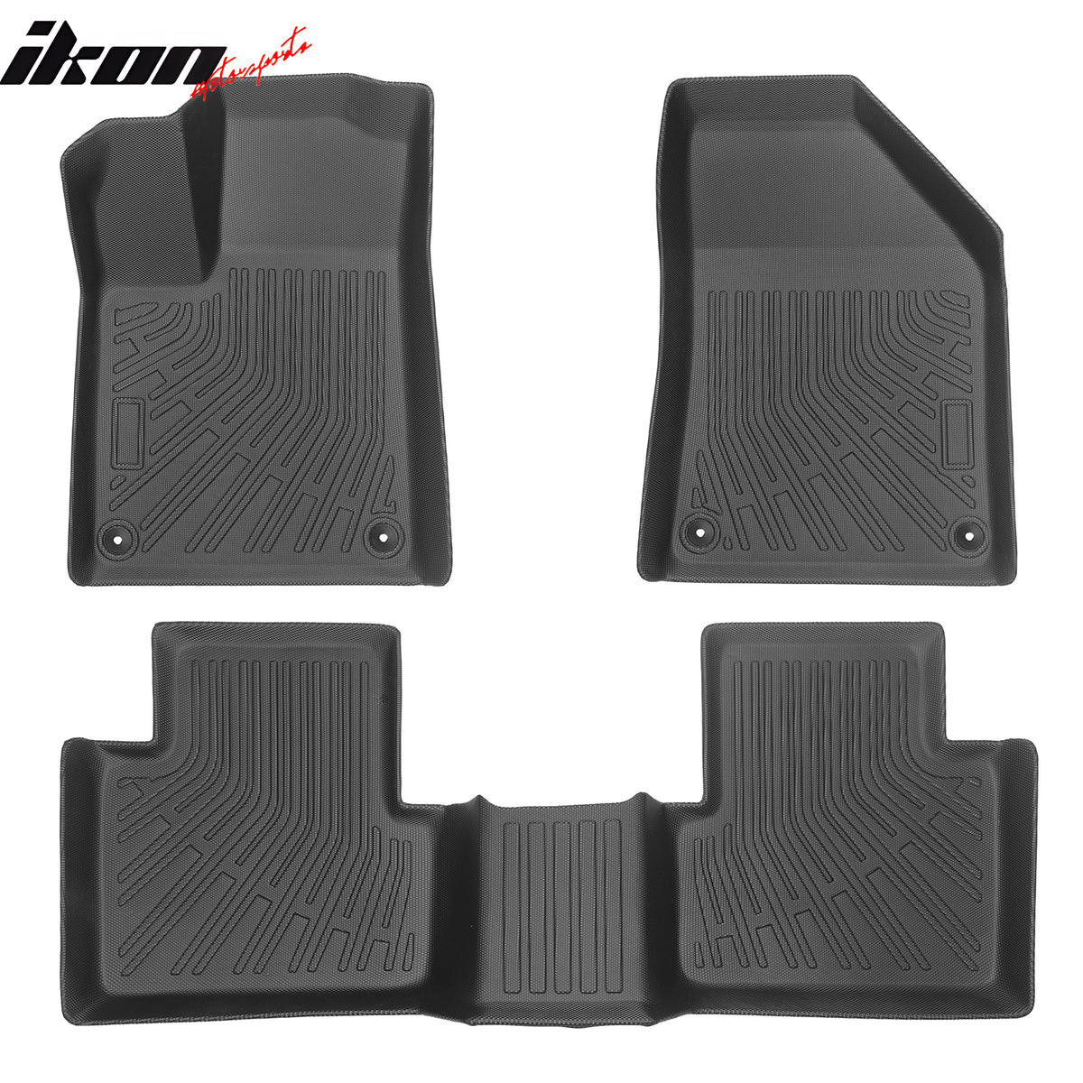 Fits 15-17 Chrysler 200 TPE All Weather Floor Mats Carpets+ Rear Trunk Mat Liner