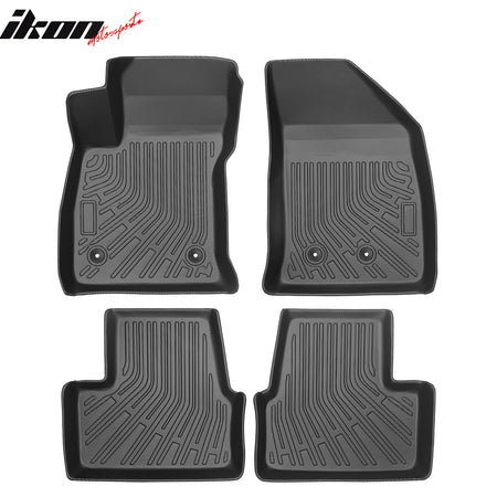 Fits 16-19 Chevrolet Volt TPE All Weather Floor Mats Carpets + Rear Trunk Mat