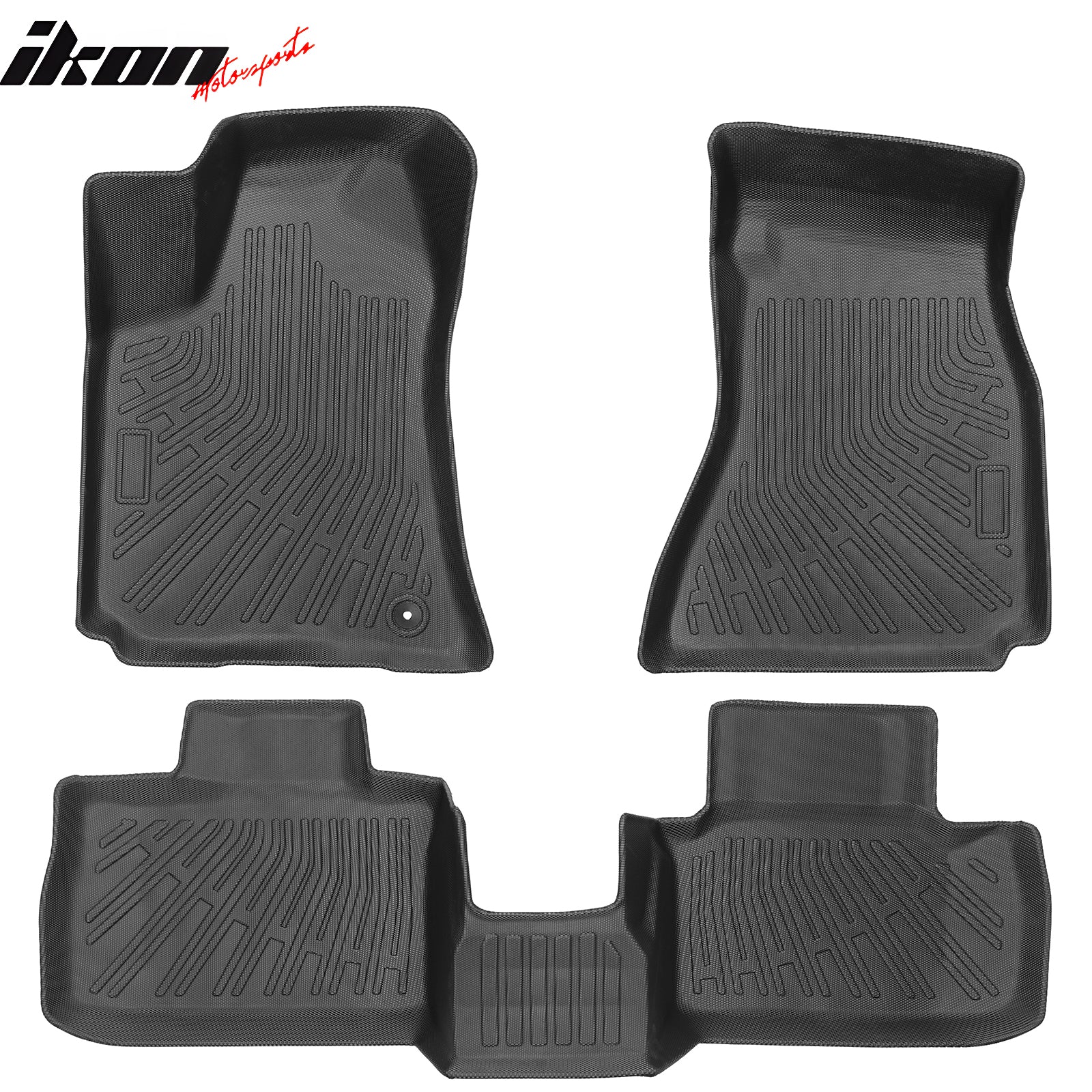 Fits 06-10 Dodge Charger 05-10 Chrysler 300 RWD TPE Floor Mats + Rear Trunk Mat
