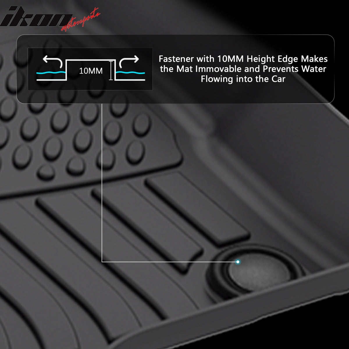 Fits 10-19 Ford Taurus Sedan 3D All Weather Floor Mats TPE Carpet + Trunk Mat