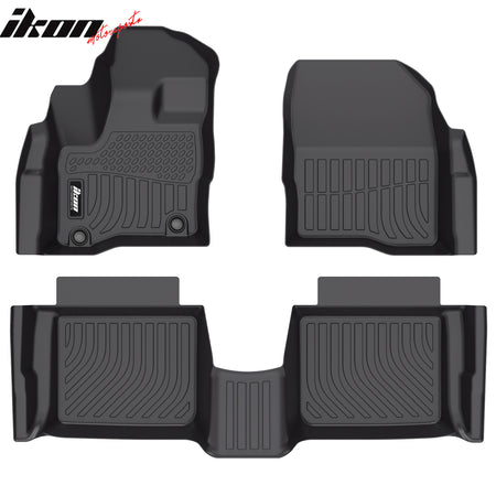 Fits 10-19 Ford Taurus Sedan 3D All Weather Floor Mats TPE Carpet + Trunk Mat