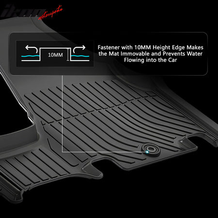 Fits 11-17 Honda Odyssey 7/8 Seats TPE All Weather 3D Floor Liners + Trunk Mats