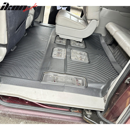 Fits 11-17 Honda Odyssey 7/8 Seats TPE All Weather 3D Floor Liners + Trunk Mats
