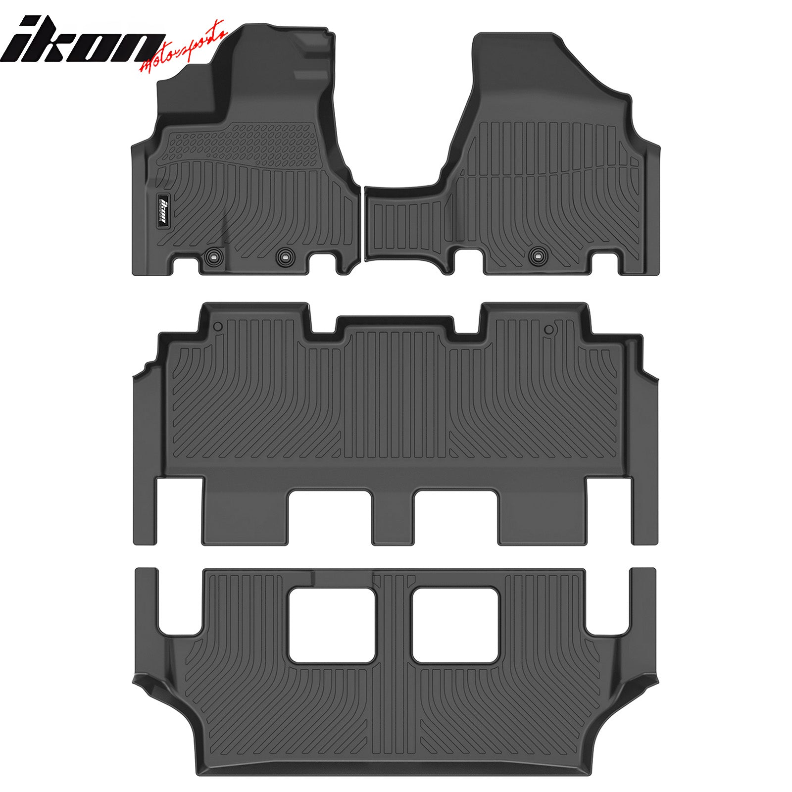 Fits 11-17 Honda Odyssey 7/8 Seats TPE All Weather 3D Floor Liners + Trunk Mats
