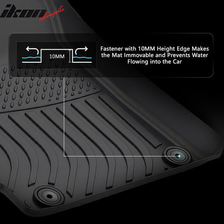 Fits 17-20 Hyundai Elantra TPE All Weather Waterproof 3D Floor + Trunk Mats