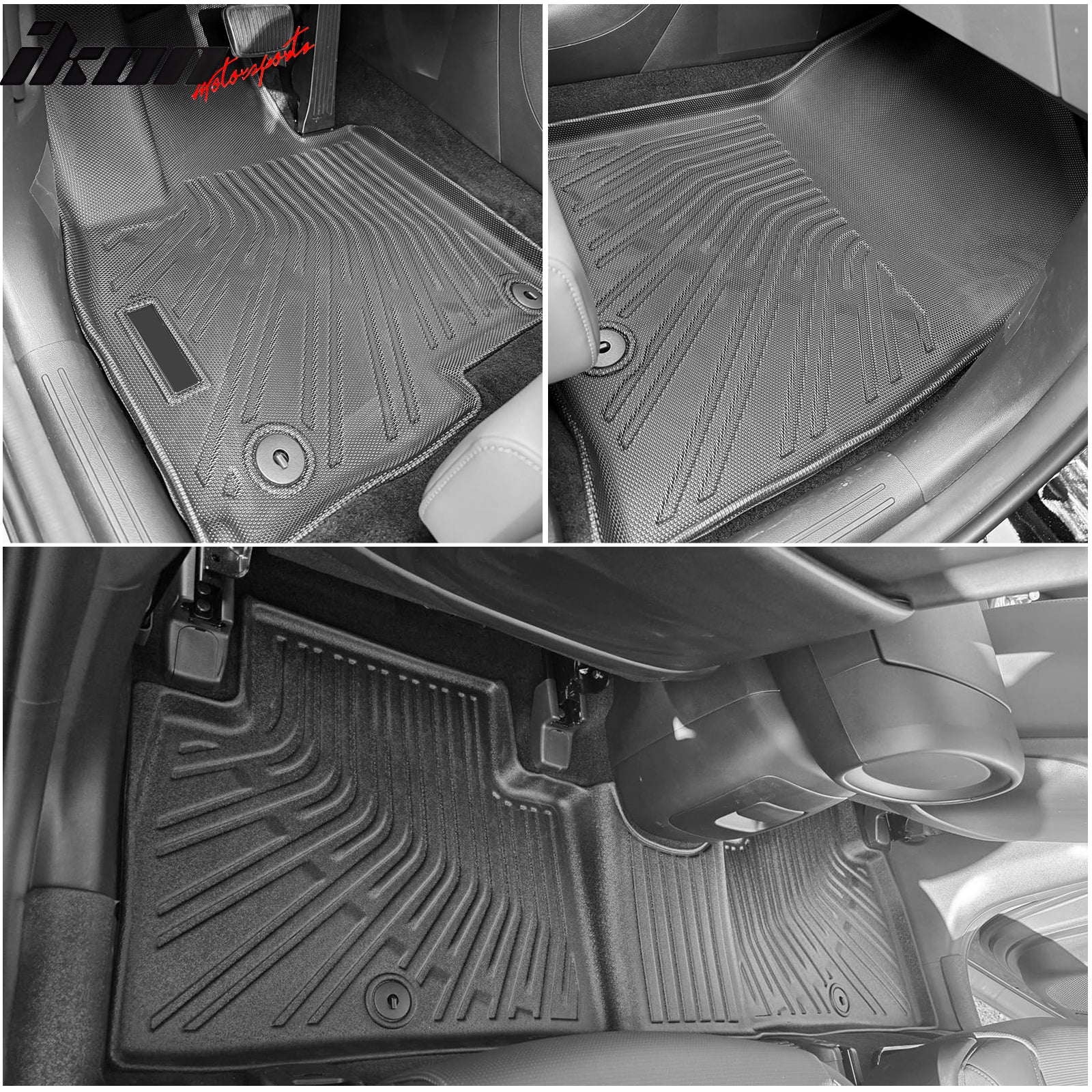 Fits 26 Hyundai Palisade 7/8 Seats Gas TPE Floor Mats+ Trunk Mat w/ Backrest Mat