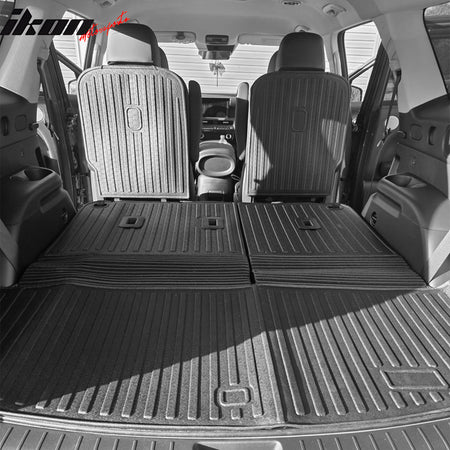 Fits 26 Hyundai Palisade 7/8 Seats Gas TPE Floor Mats+ Trunk Mat w/ Backrest Mat