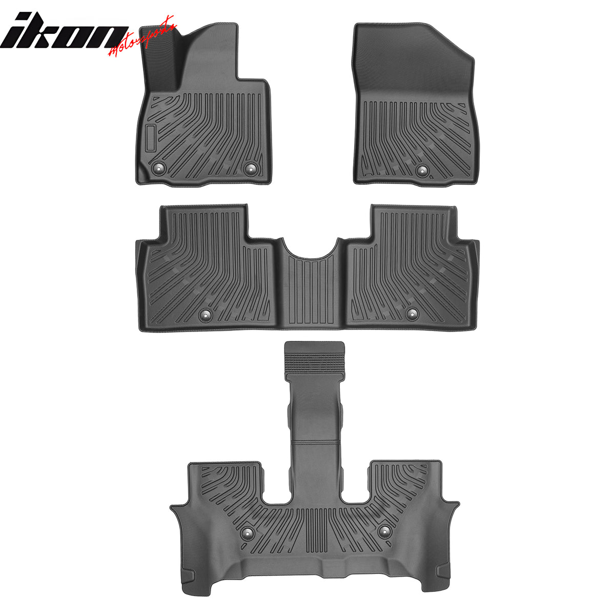 Fits 26 Hyundai Palisade 7/8 Seats Gas TPE Floor Mats+ Trunk Mat w/ Backrest Mat