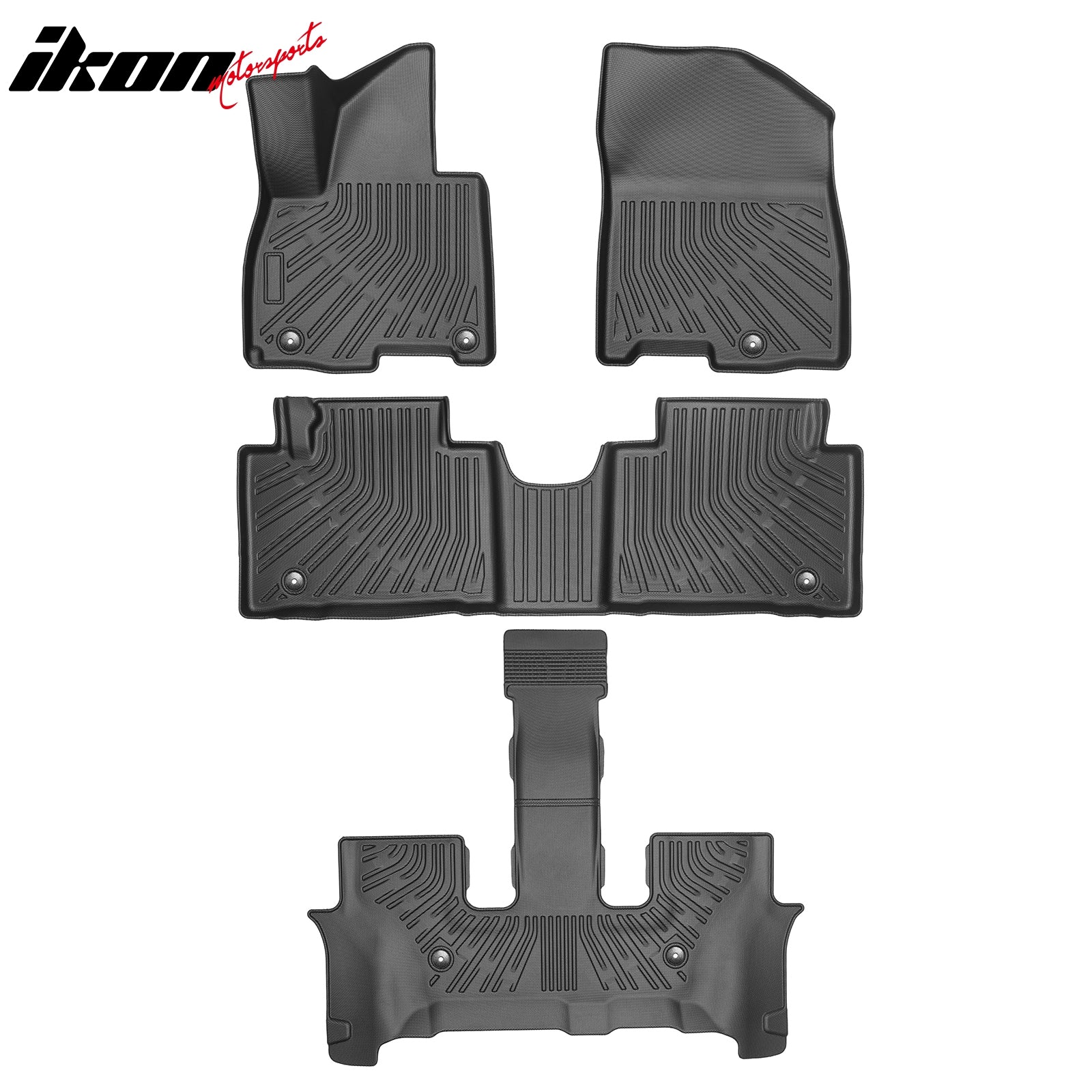Fits 2026 Hyundai Palisade 7/8 Seats Hybrid All Weather Floor Mats + Trunk Mat