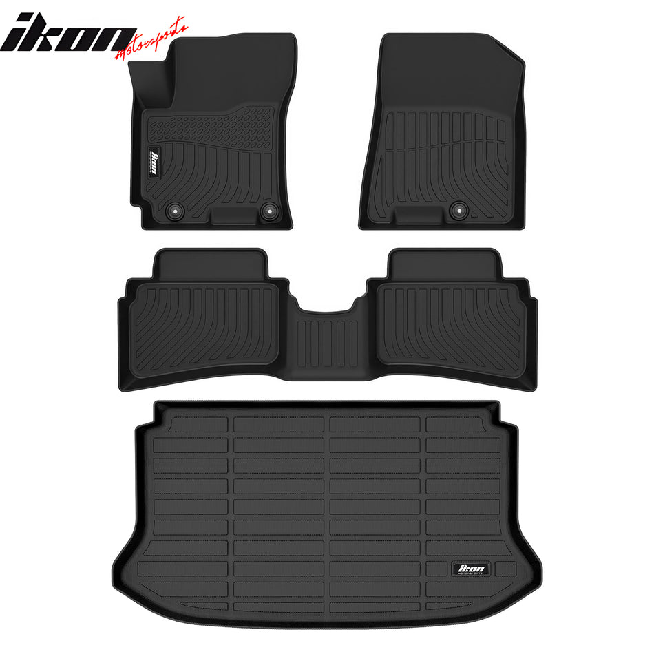 2020-2026 Hyundai Venue 3D TPE All Weather Waterproof Anti-Slip Front Rear Driver Passenger Side Interior Floor Mats Cargo Liner Carpets + Trun Mat