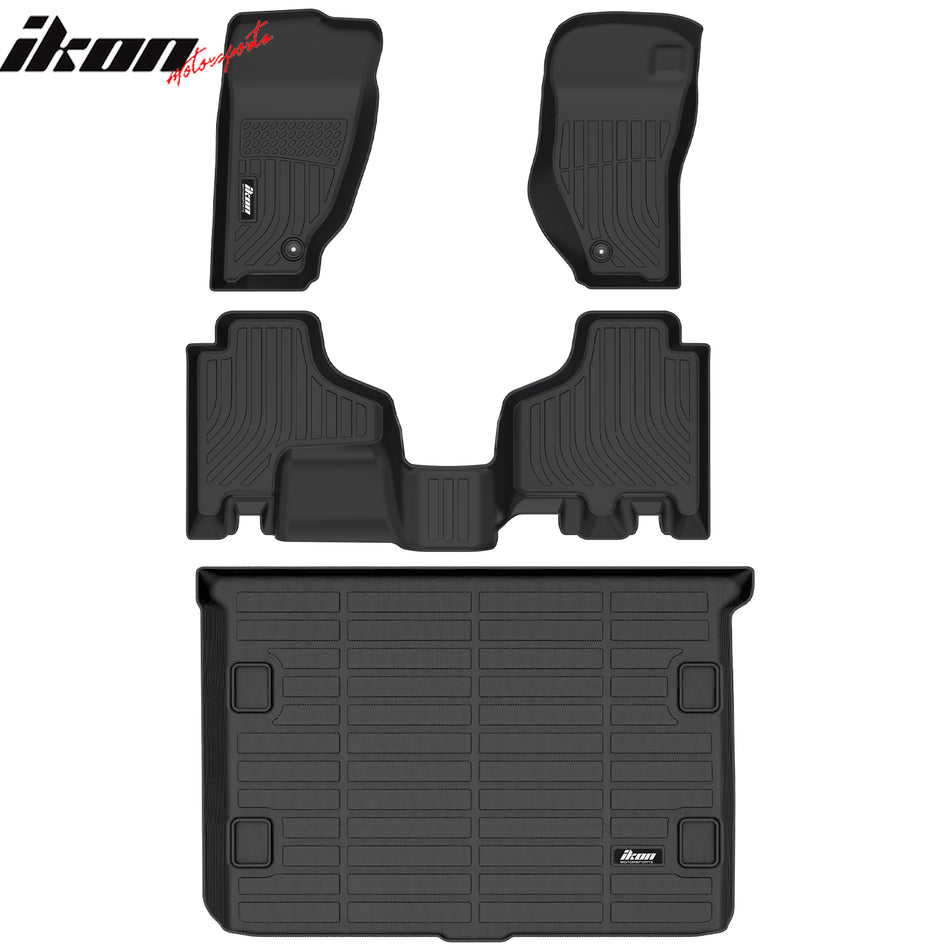 2008-2013 Jeep Liberty 4DR 3D Molded Floor Mats Carpet + Trunk Mat TPE