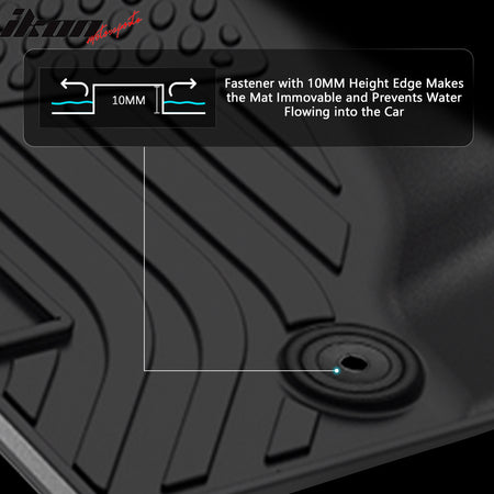 Fits 08-13 Jeep Liberty 3D Molded All Weather Floor Mats TPE Carpet + Trunk Mat