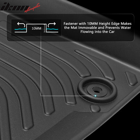 Fits 17-22 Kia Sportage 3D Molded All Weather Floor Mats TPE Carpet + Trunk Mat