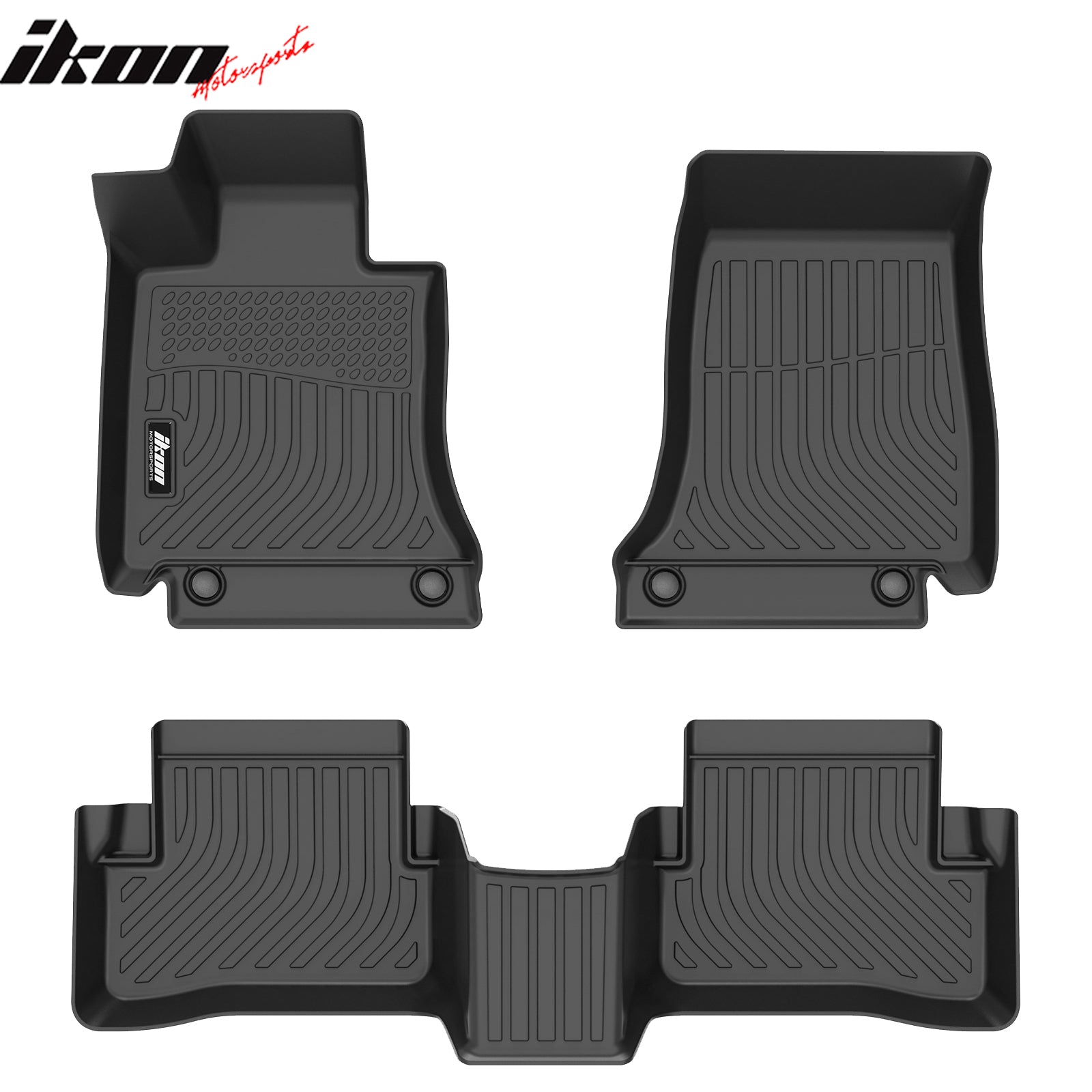 Fits 15-21 Benz W205 C-Class Sedan TPE All Weather 3D Floor Carpets + Trunk Mats