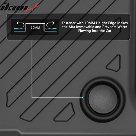 Fits 16-26 Mazda MX-5 Miata TPE All Weather Waterproof 3D Floor + Trunk Mats
