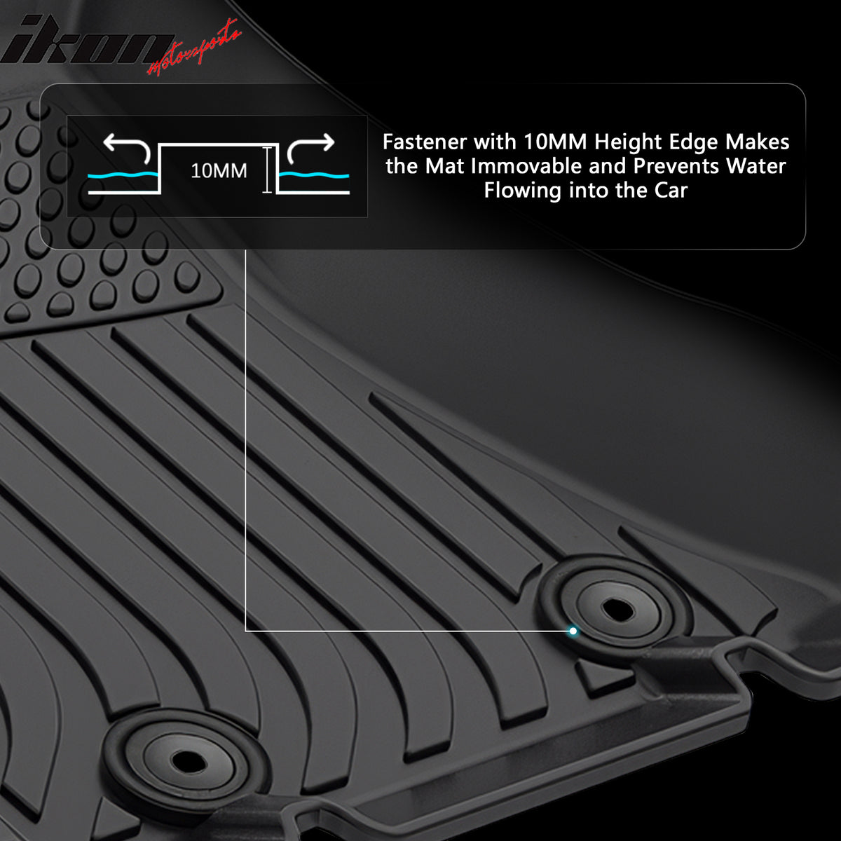 Fits 14-18 Subaru Forester 3D Molded All Weather Floor Mats TPE Carpet Trunk Mat