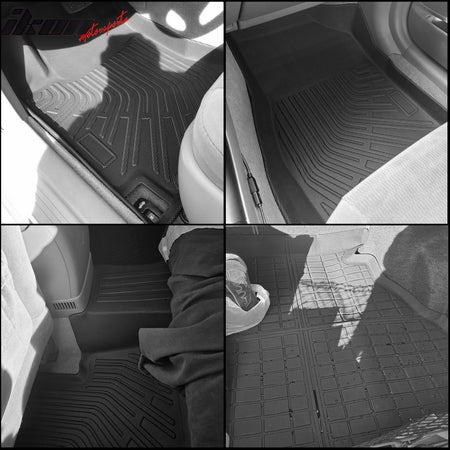 Fits 02-06 Toyota Camry Sedan TPE All Weather Floor Mats Liners + Rear Trunk Mat