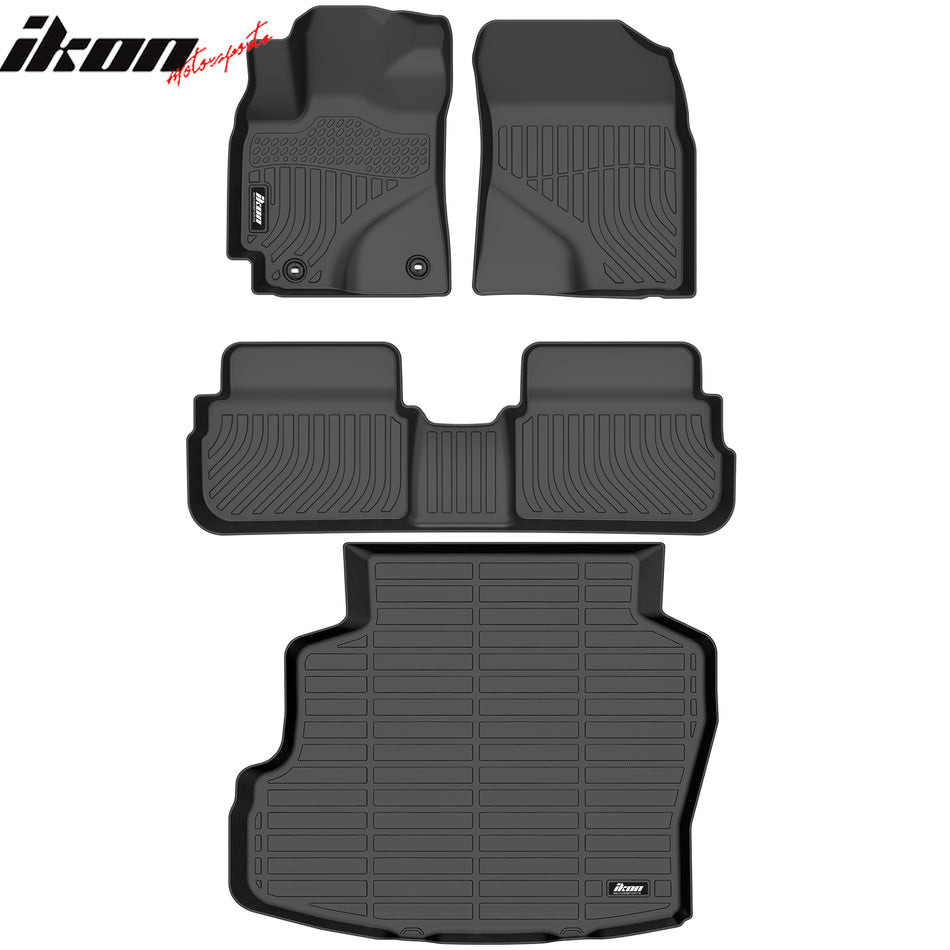 2009-2010 Toyota Corolla 4DR 3D Molded Floor Mats Carpet Trunk Mat TPE