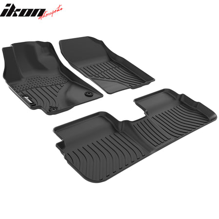Fits 09-10 Toyota Corolla Sedan 3D All Weather Floor Mats TPE Carpet + Trunk Mat