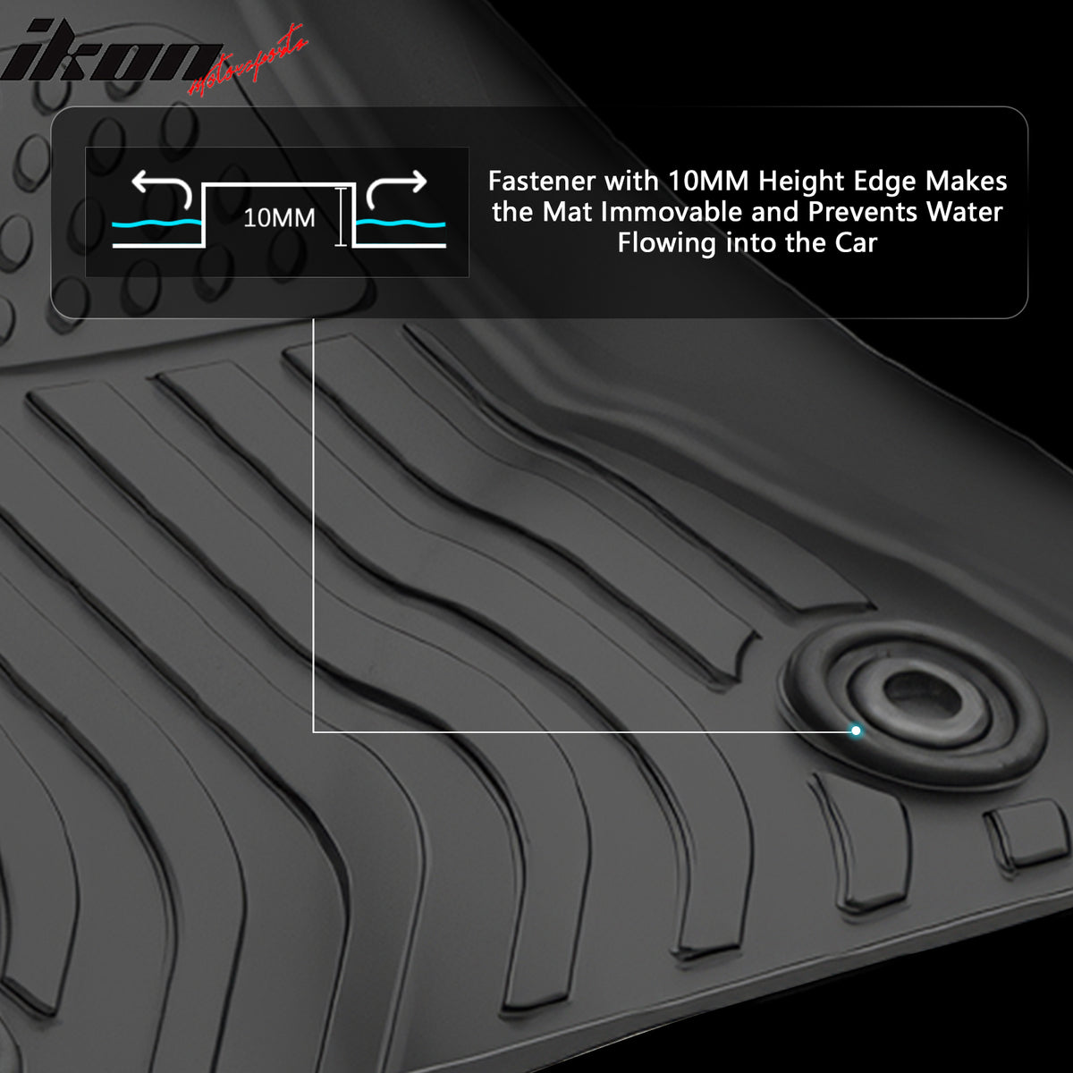 Fits 14-19 Toyota Corolla Sedan 3D All Weather Floor Mats TPE Carpet + Trunk Mat