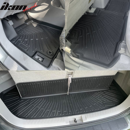Fits 08-13 Toyota Highlander Heavy Duty TPE Floor Mats+ Trunk Mat+ Backrest Mats