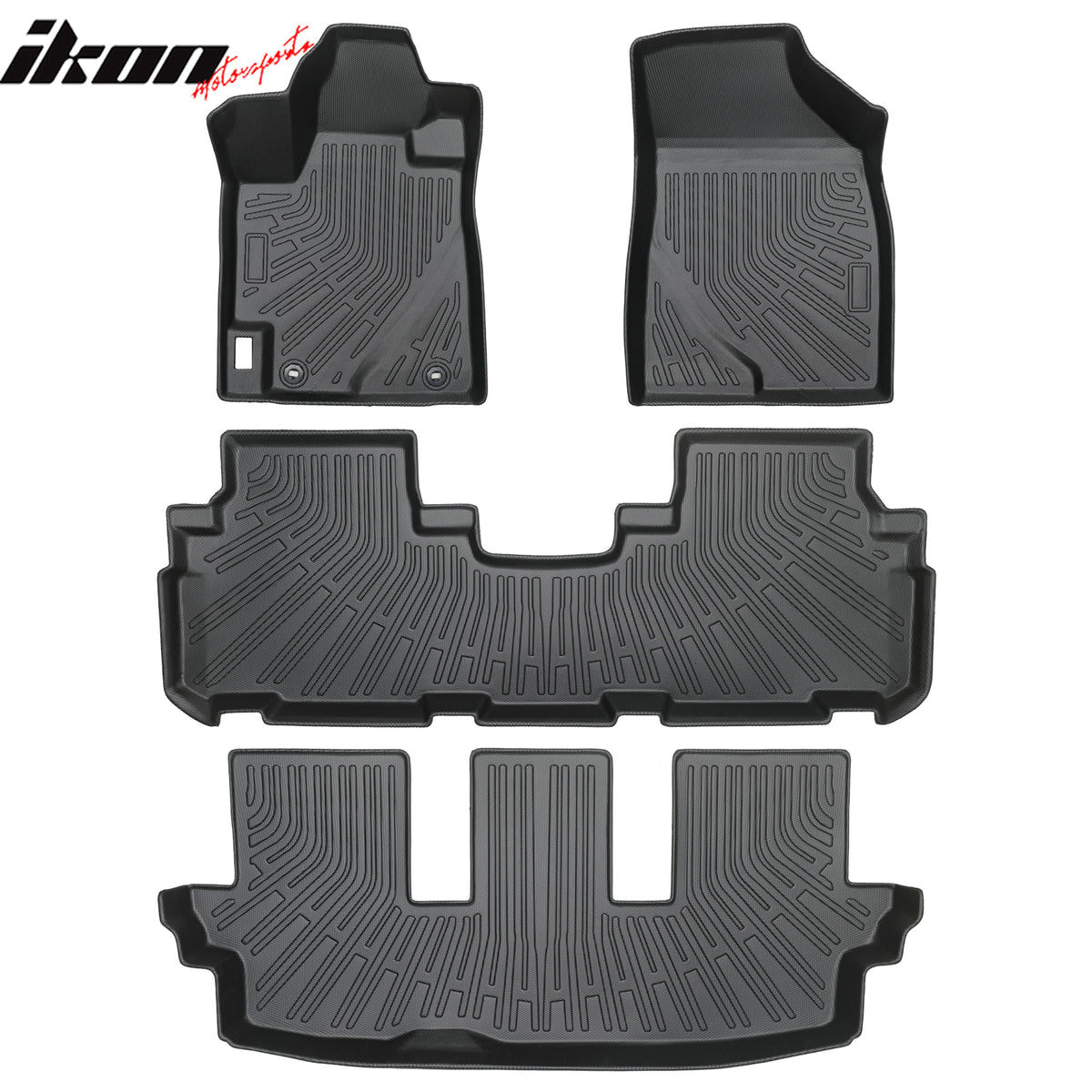 Fits 08-13 Toyota Highlander Heavy Duty TPE Floor Mats+ Trunk Mat+ Backrest Mats