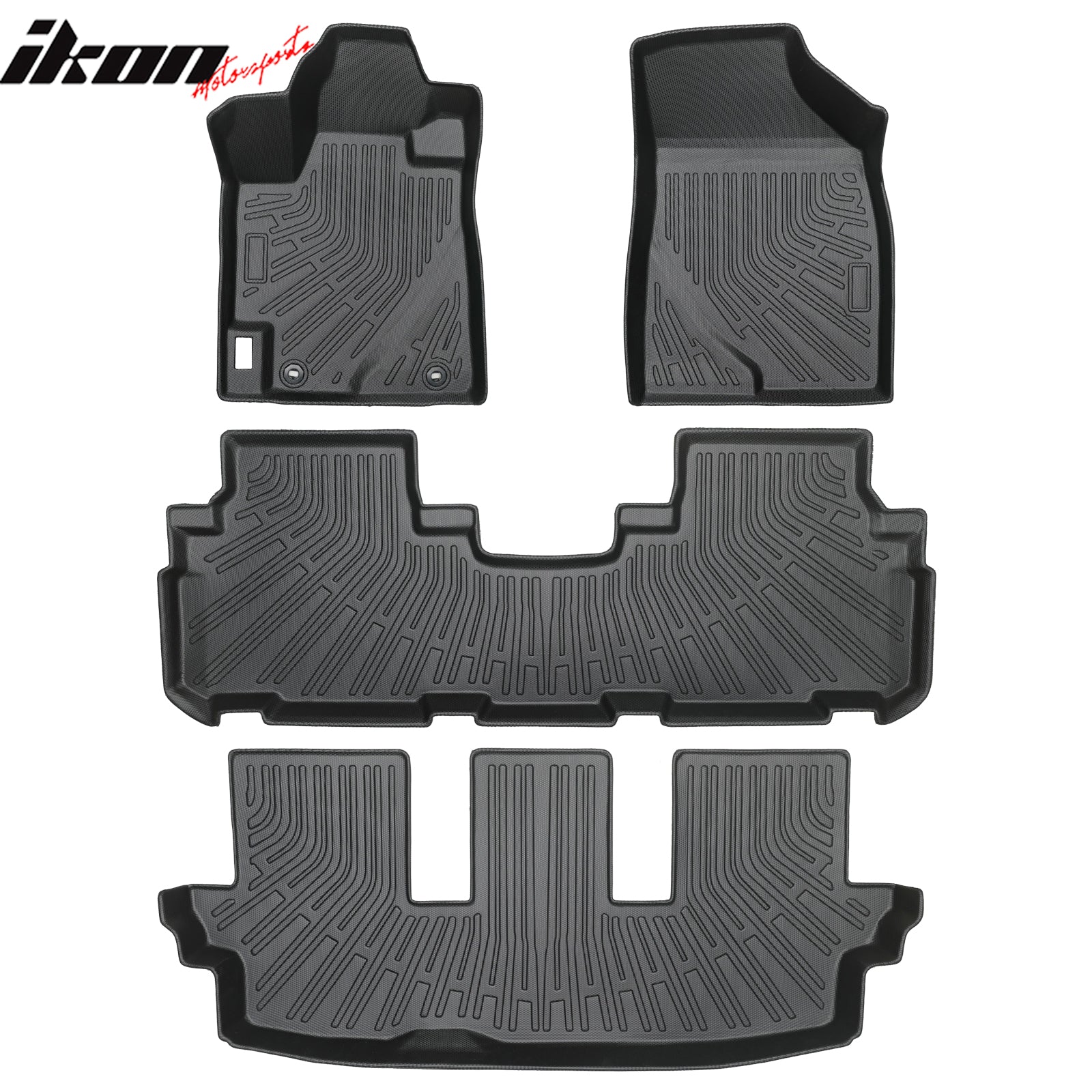 Fits 08-13 Toyota Highlander Heavy Duty TPE Floor Mats+ Trunk Mat+ Backrest Mats