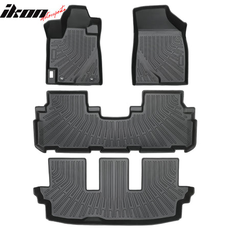 Fits 08-13 Toyota Highlander Heavy Duty TPE Floor Mats+ Trunk Mat+ Backrest Mats