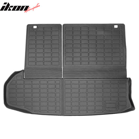Fits 14-19 Toyota Highlander 7 Passenger TPE Floor+ Trunk Mats w/ Backrest Mat