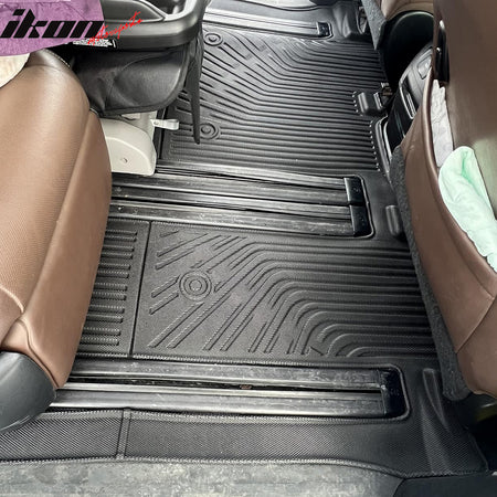 Fits 13-20 Toyota Sienna 8 Seats TPE 4PCS Floor Mats + Trunk Mat + Backrest Mats