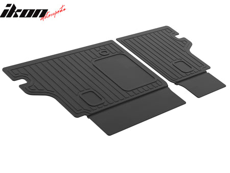 IKON MOTORSPORTS TPE Backrest Mats, Compatible with 2024-2025 Alfa Romeo Tonale, All Weather Rear Seat Back Mat Cover Protector, Black 2PCS