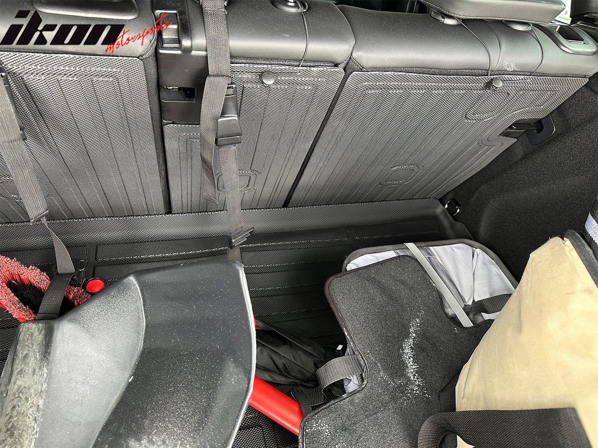 IKON MOTORSPORTS TPE Backrest Mats, Compatible with 2025-2026 BMW G45 X3, All Weather Rear Seat Back Mat Cover Protector, Black 3PCS