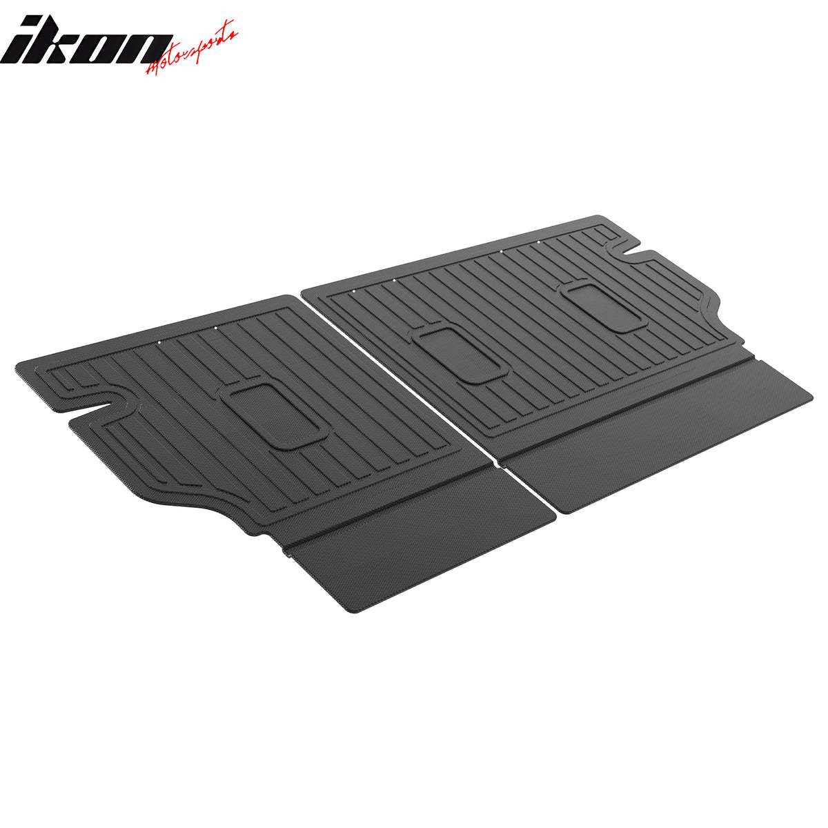 IKON MOTORSPORTS TPE Backrest Mats, Compatible with 2025-2026 Chevrolet Equinox & GMC Terrain, All Weather Rear Seat Back Mat Cover Protector, Black 2PCS