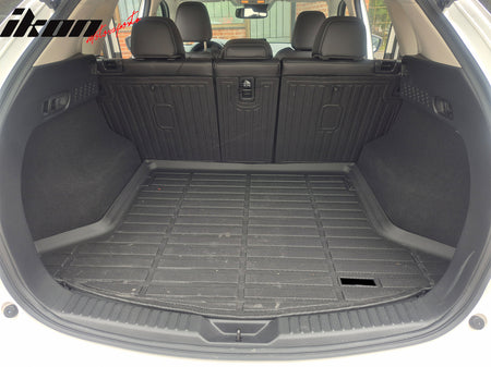 IKON MOTORSPORTS TPE Backrest Mats, Compatible with 2017-2025 Mazda CX-5, All Weather Rear Seat Back Mat Cover Protector, Black 1PC