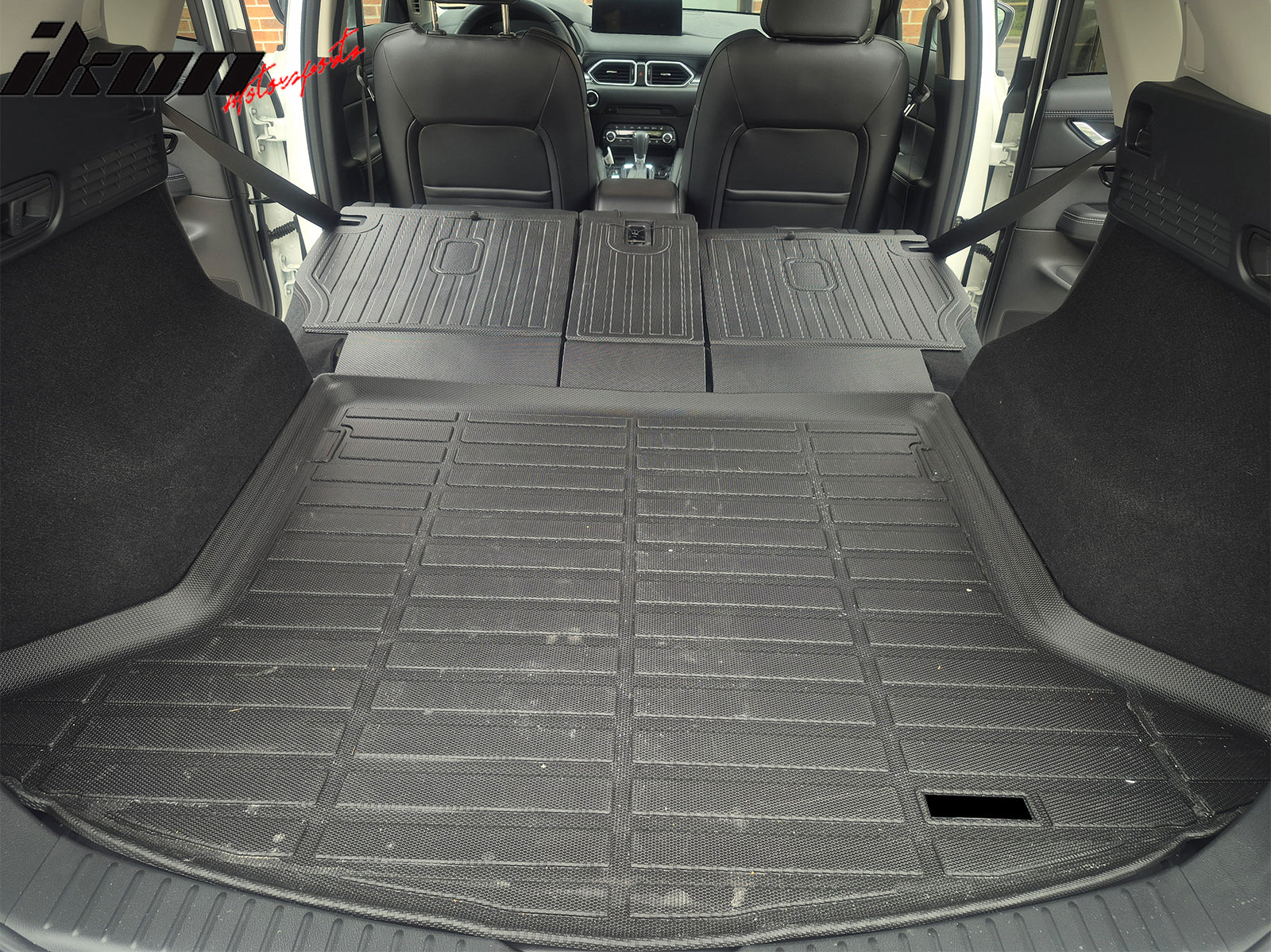 Fits 17-25 Mazda CX-5 TPE Waterproof Rear Cargo Trunk Seat Back Protector Mats